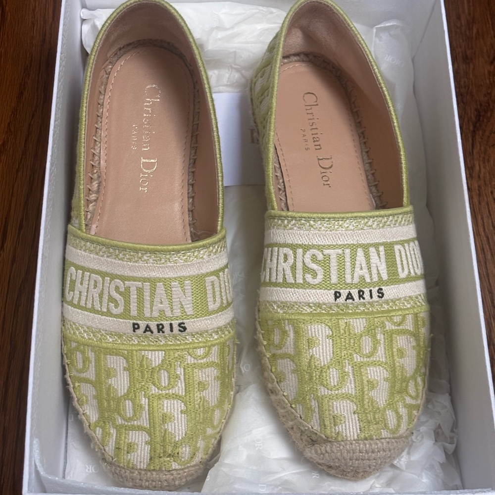 Dior Granville Green Espadrilles - Picture 3 of 7